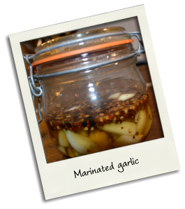 Marinated garlic
